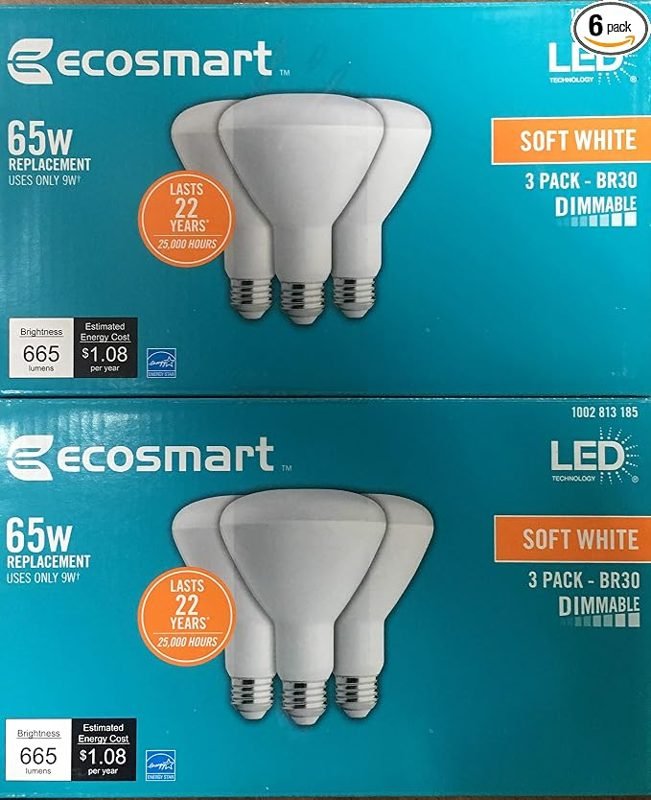 Ecosmart Equivalent White Dimmable 6 Pack