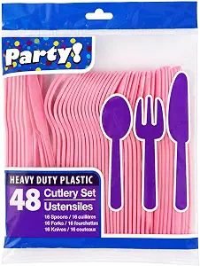 Heavy-Duty Plastic Cutlery Set (48 pc)