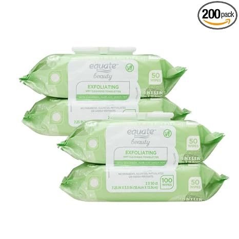 Exfoliating Facial Wipes (200 Count)