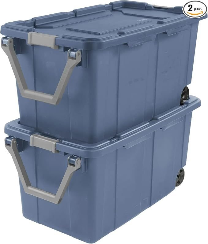 COKELARIA Storage Wheeled Plastic Container
